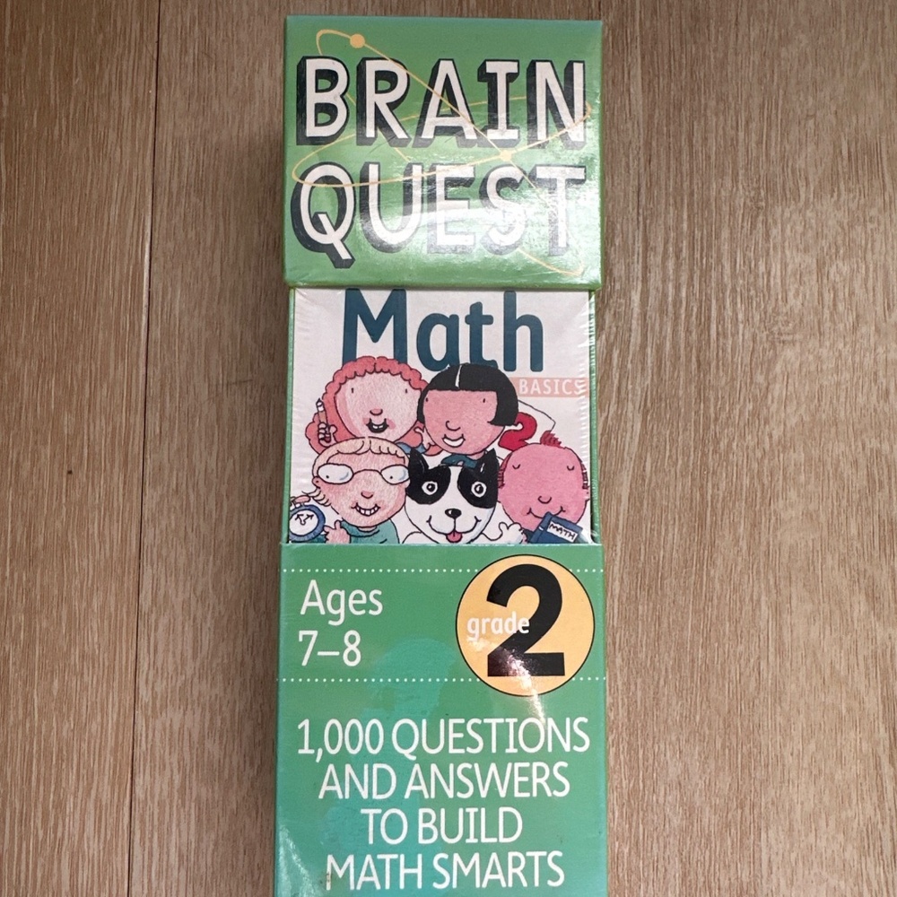 BRAINQUEST Math Cards Grade 2 Ages 7-8